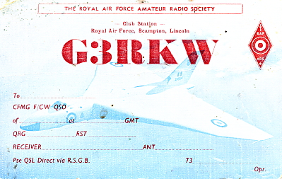 G3RKW qsl card