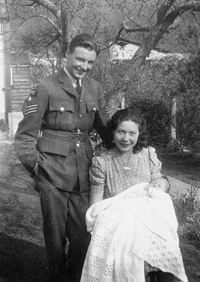 My parents in the garden at Belhaven