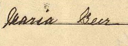 Maria's Signature