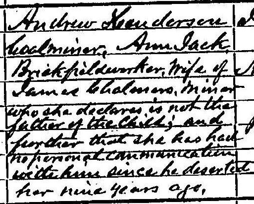 Extract from andrew henderson b.1880 birth registration